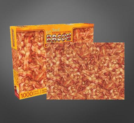 Bacon Lovers Rejoice, There’s Now a 1,000 Piece Jigsaw Puzzle Of a Giant Pile Of Bacon
