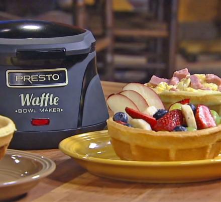 A Waffle Iron That Makes Delicious, Edible Waffle Bowls – Genius