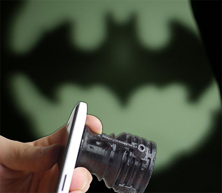 Attach This To Your Smart Phone’s Flashlight To Create The Bat-Signal