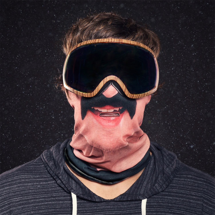 Beardo Ski Mask Guy With Mustache