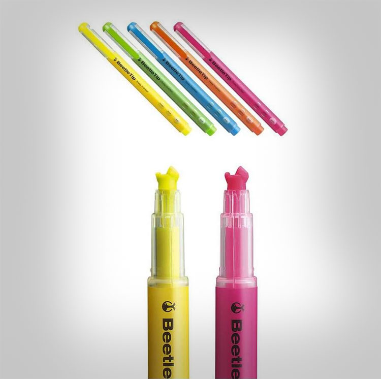 Beetle Tip 3 Way Highlighter Pens 1