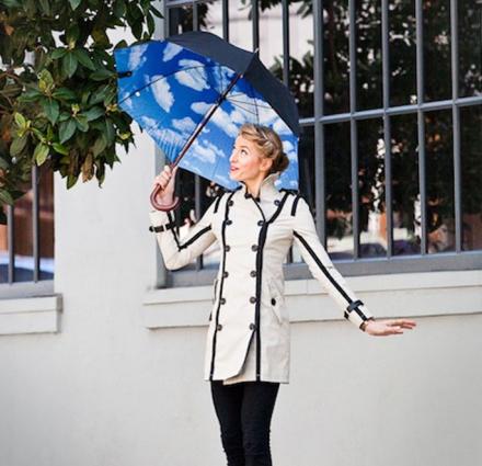 Blue Skies Graphic Umbrella