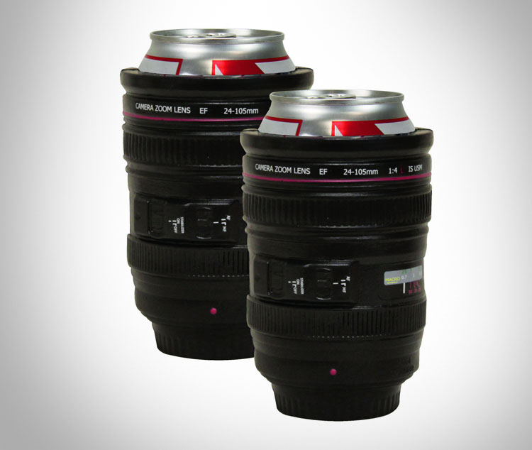 Camera Lens Beer Koozie