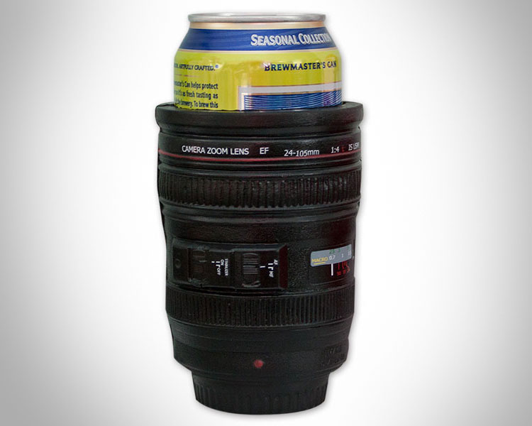 Camera Lens Beer Koozie