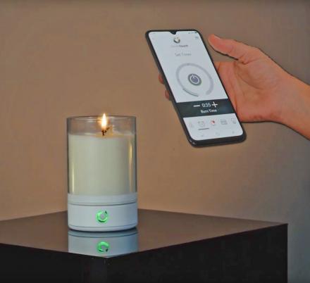 There’s Now a Smart Candle That You Can Ignite With Your Smart Phone While On The Couch