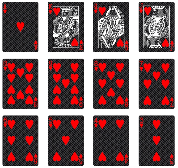 Carbon Fiber Deck Of Cards