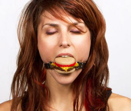 Cheeseburger Ball Gag