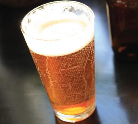 City Maps Etched Onto Drinking Glasses