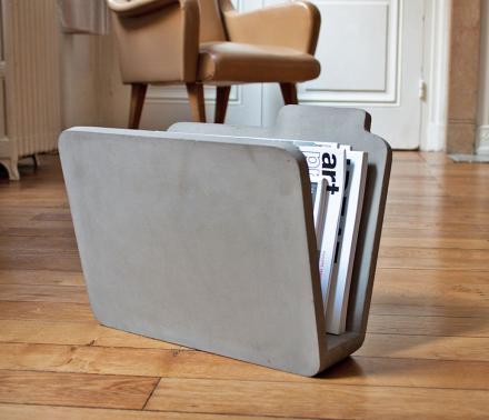 Concrete Manilla Folder Shaped Magazine Holder