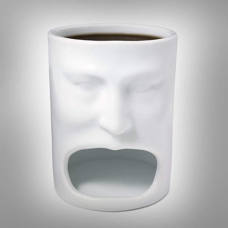 Cooking Holding Face Mug