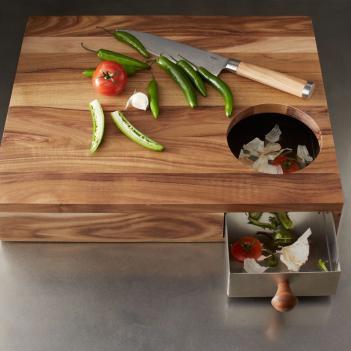 Cutting Board With Storage Drawer