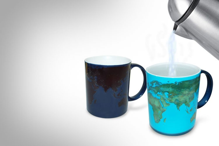 Heat Sensitive Earth Coffee Mug
