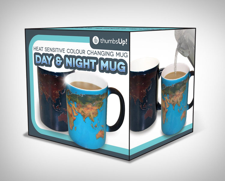 Heat Sensitive Earth Coffee Mug