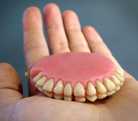 Dentures Inspired Makeup Compact Mirror