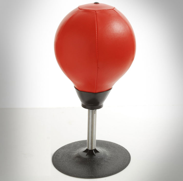 Stress Buster Desktop Punching Bag - Office Punching Bag suctions to your desk