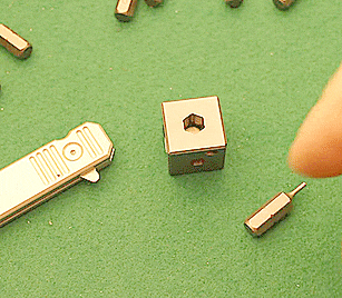 Dice Tool: Titanium Cube Shaped All-In-One Screwdriver Base