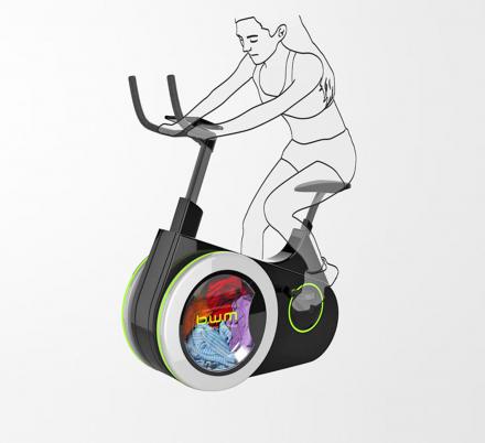 There’s Now an Exercise Bike That Doubles as a Washing Machine