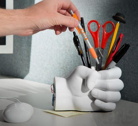 Fist Pen Holder With Paper Clip Magnet