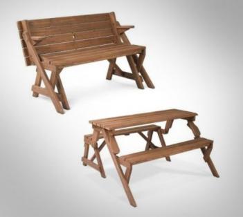 Folding Picnic Table To Bench