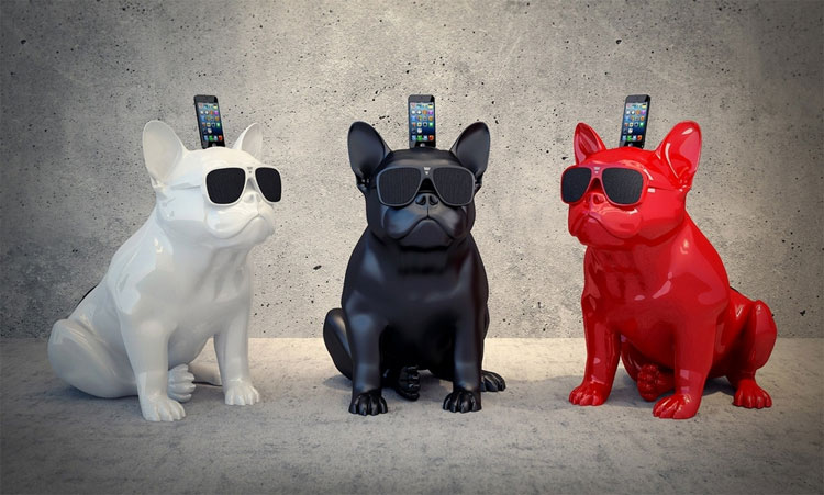 French Bulldog iPhone Speaker Dock