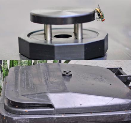 Garbage Can Fly Trap – Attaches To Any Trash Bin