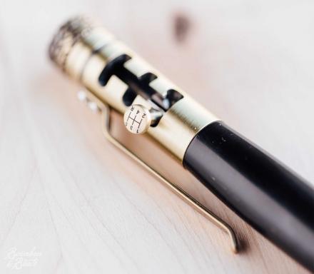 This Pen Has a Mini Car Gear Shifter To Push The Ink Cartridge Down