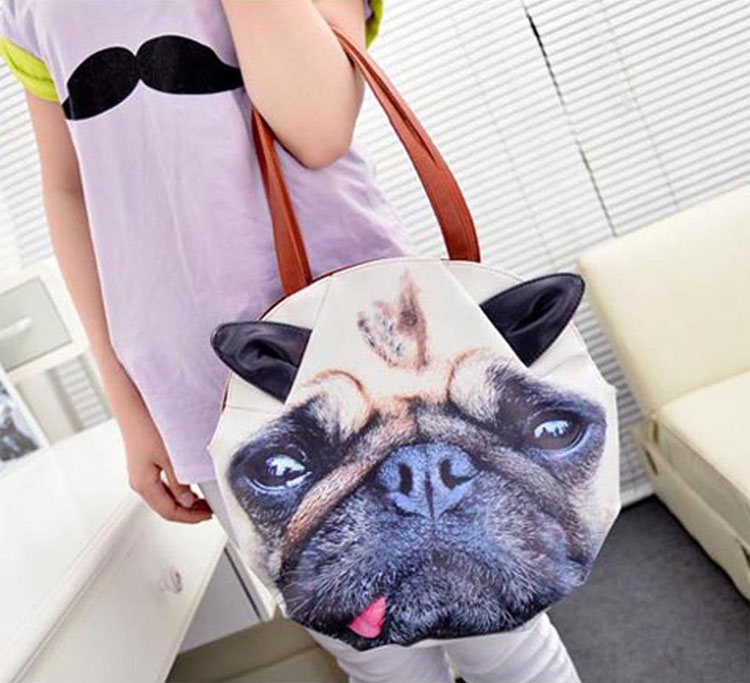 Giant Cat Face Messenger Bag Purse - Giant Cat Face Tote Bag