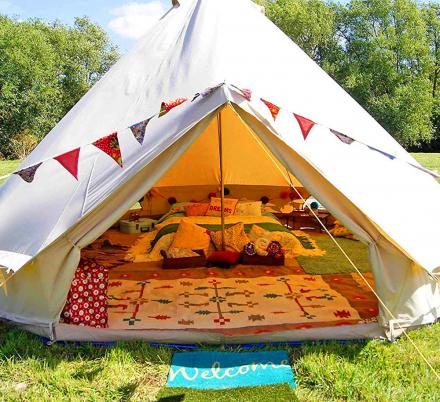 There’s Now an Official Glamping Tent That’s Perfect For Camping Or Music Festivals