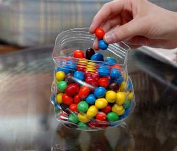 Glass Ziploc Candy Bag