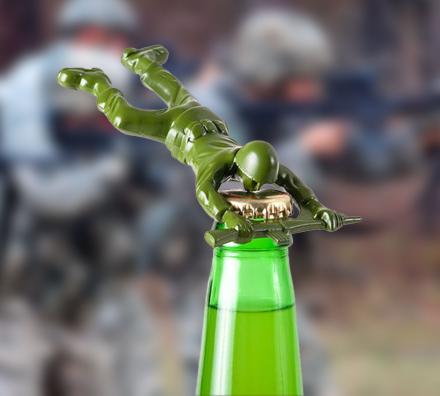 Green Army Man Bottle Opener