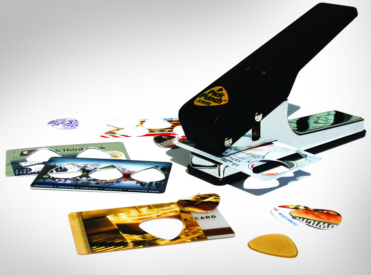 Guitar Pick Punch - Make guitar picks from old credit cards, IDs, and gift cards