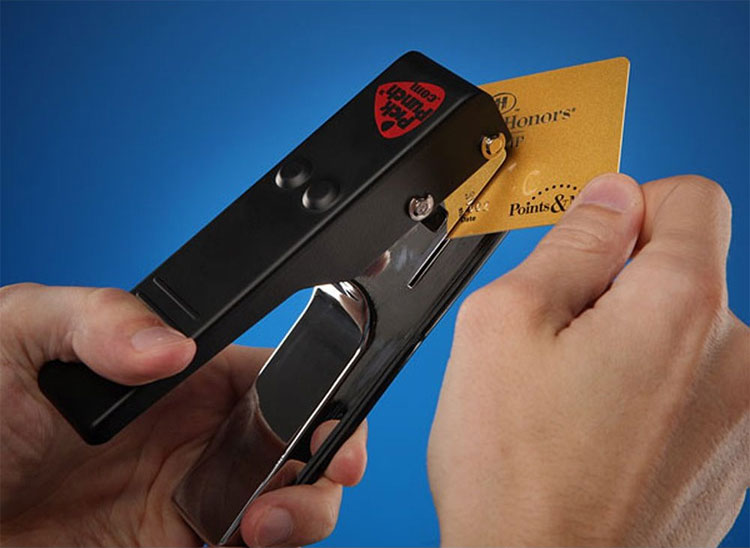 Guitar Pick Punch - Make guitar picks from old credit cards, IDs, and gift cards