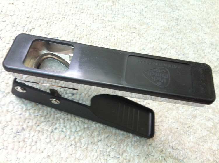 Guitar Pick Punch - Make guitar picks from old credit cards, IDs, and gift cards