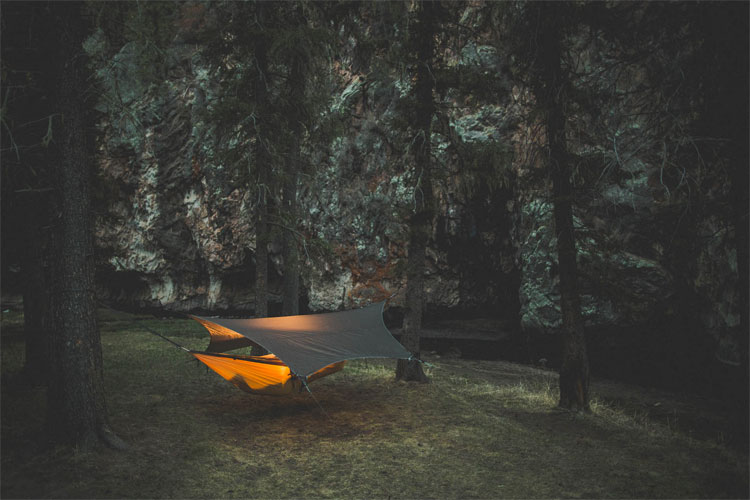 Kammock Glider Rain Catching Hammock Tarp - Water Retention Camping Tarp