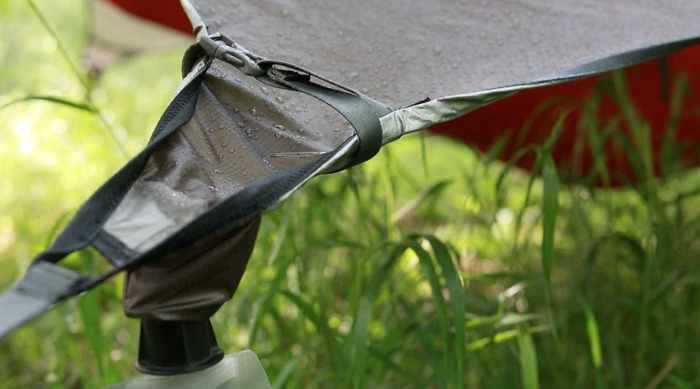 Kammock Glider Rain Catching Hammock Tarp - Water Retention Camping Tarp