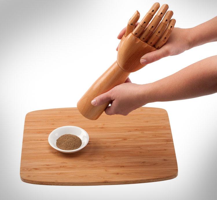 Handy Hand Shaped Salt and Pepper Shakers