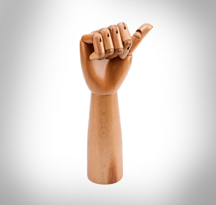 Handy Hand Shaped Salt and Pepper Shakers