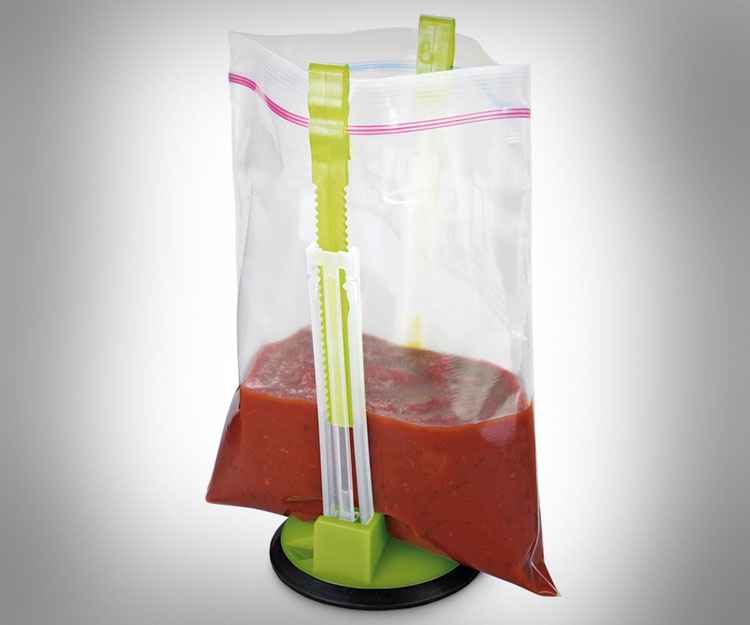 Jokari Hands-Free Baggy Rack Clip Food Storage Bag Holder - Hands-free ziploc bag holderJokari Hands-Free Baggy Rack Clip Food Storage Bag Holder - Hands-free ziploc bag holder