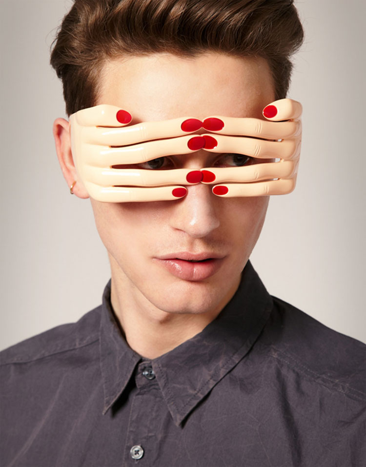 Hands Over Eyes Glasses