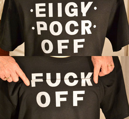 Hidden Message Fuck Off T-Shirt