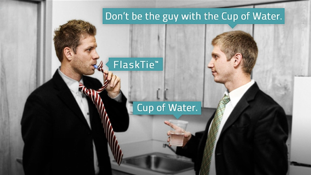 Hidden Tie Flask 2