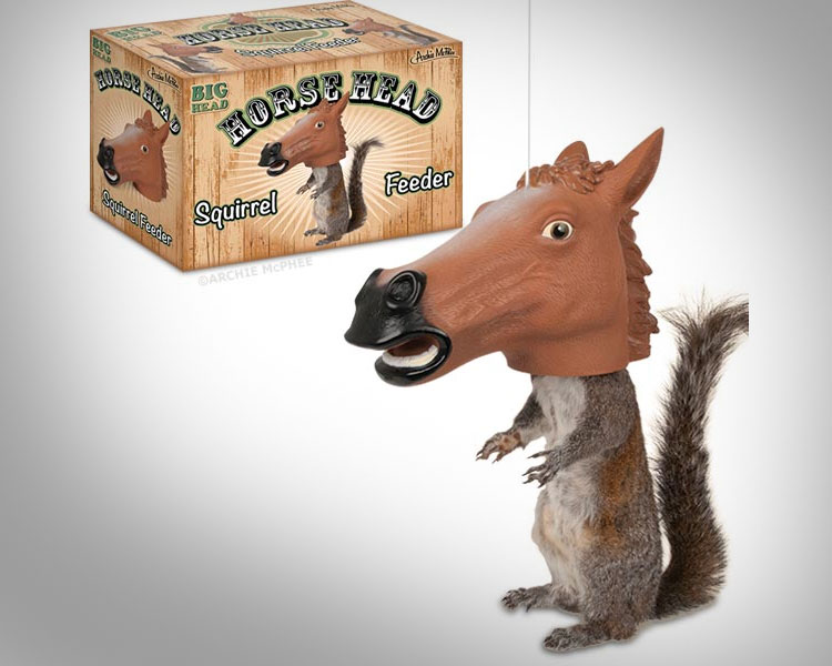 Horse Head Squirrel Feeder