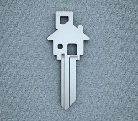 House Shaped House Key