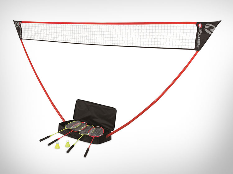 Portable Badminton Court Sets Up In Seconds
