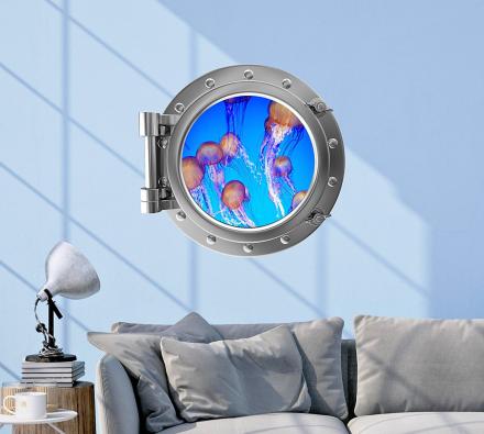 Jellyfish Ship Window Decal Makes It Look Like You’re Living Underwater