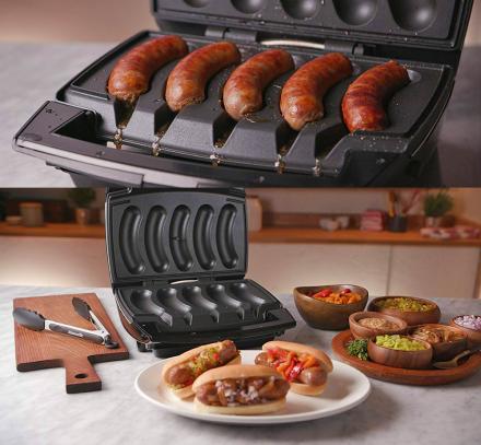 There’s Now a George Foreman-Like Cooker That’s Made Specifically For Grilling Brats Indoors