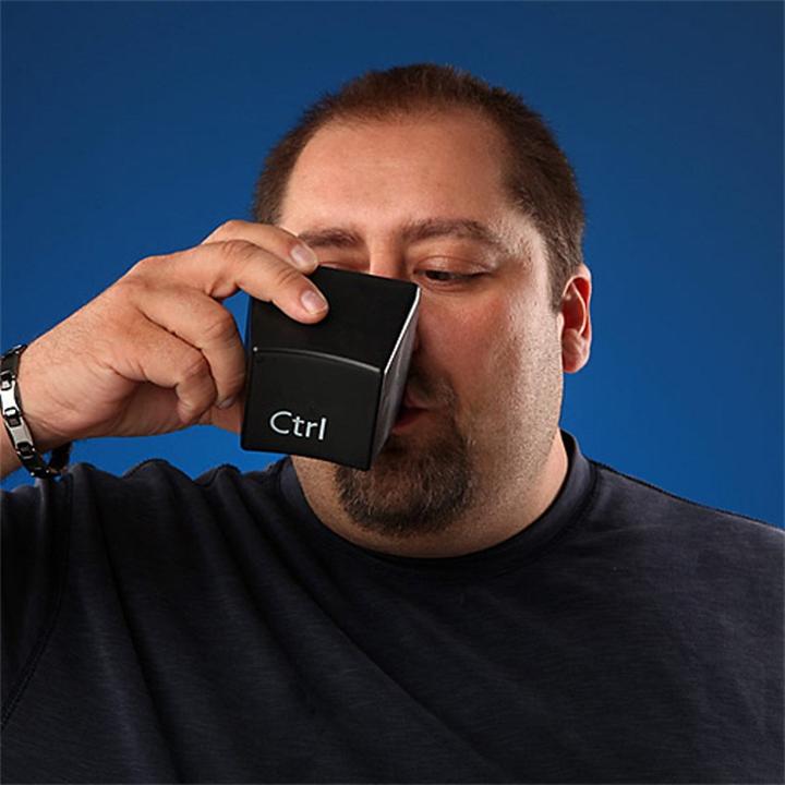 Keyboard Keys Coffee Mug Set - Ctrl-Alt-Del coffee cups