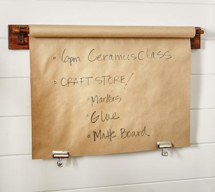 Kitchen Roll-Top Butcher Shop Paper Message Board