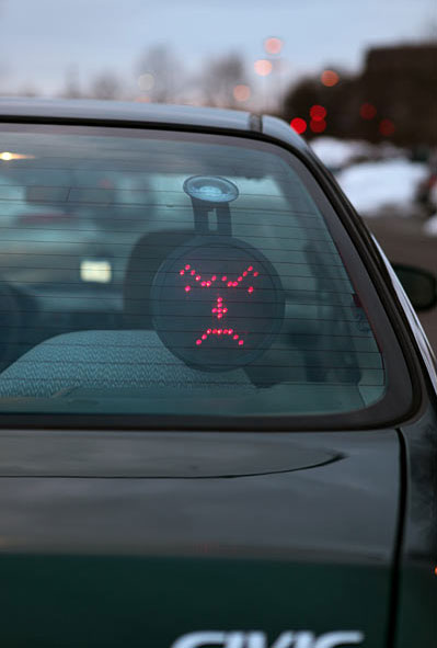 Middle Finger LED Car Display