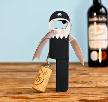 Legless Pirate Corkscrew Bottle Opener